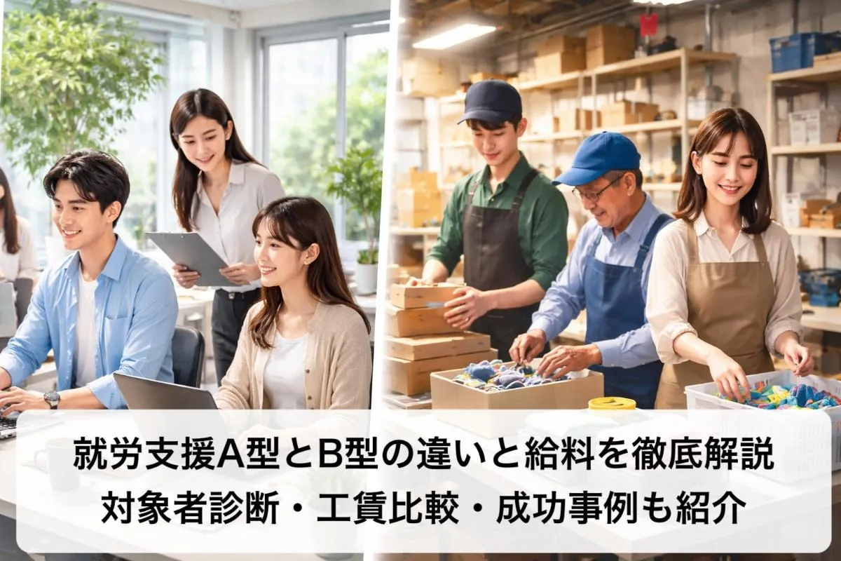 就労支援A型とB型の違いと給料を徹底解説|対象者診断・工賃比較・成功事例も紹介