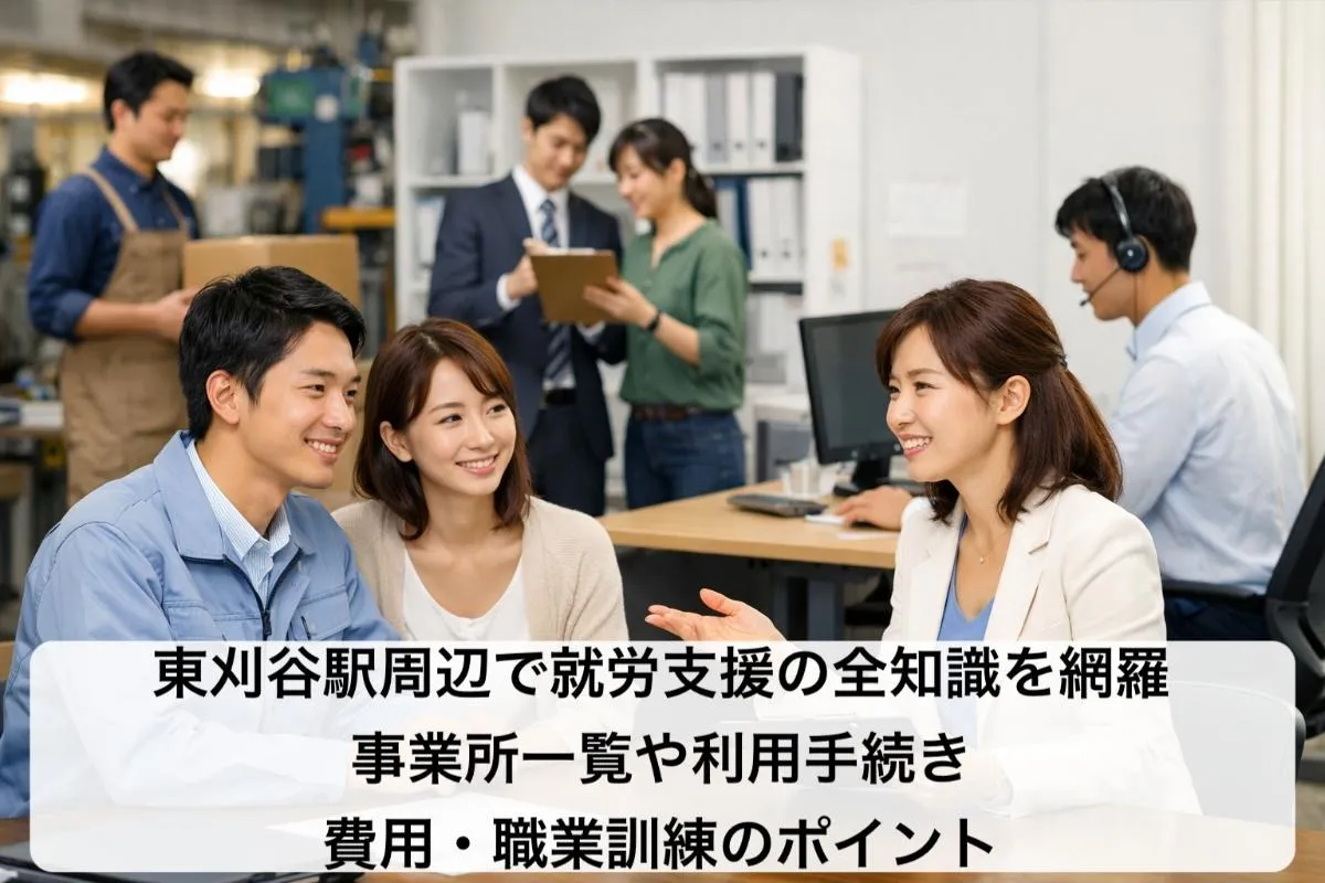 東刈谷駅周辺で就労支援の全知識を網羅|事業所一覧や利用手続き・費用・職業訓練のポイント